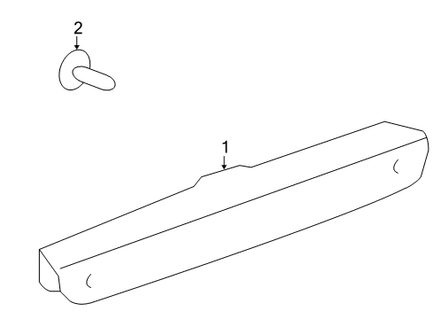 2010 Saturn Vue High Mount Lamps Lamp Asm-High Mount Stop Diagram for 25817121