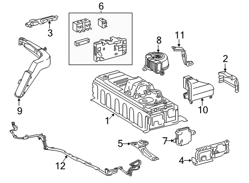 2015 Lexus ES300h Battery Duct, Hv Battery Intake Diagram for G92D2-33040