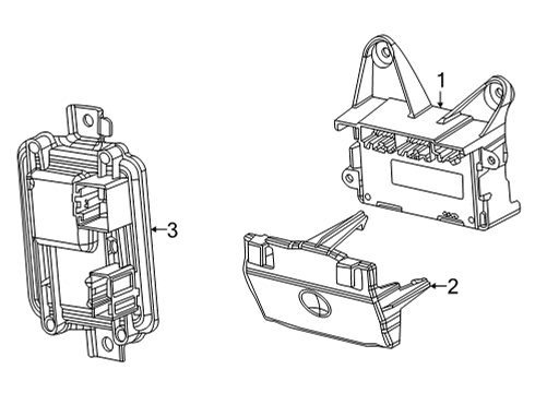 2022 Jeep Wagoneer Electrical Components MODULE-TRANSFER CASE CONTROL Diagram for 68520895AL