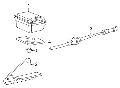 2004 Mercury Mountaineer Cruise Control System Actuator Diagram for 3L2Z-9A825-BA