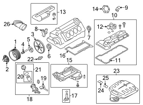 2011 BMW M3 Senders Oil Filter With Oil Cooler Connection Diagram for 11427841525