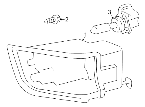 2005 Toyota 4Runner Bulbs Fog Lamp Assembly Diagram for 81211-35060