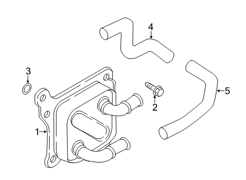 2018 Nissan Kicks Engine Oil Cooler Bolt-Hex Diagram for 08156-62033