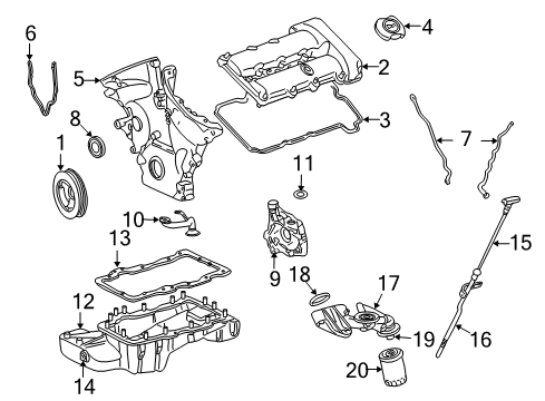 2006 Ford Five Hundred Filters Tube Assembly Diagram for 5F9Z-6754-AA