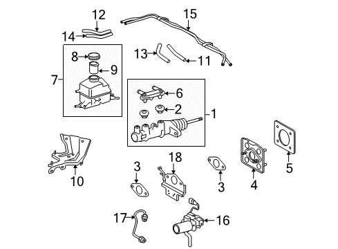 2011 Lexus RX450h Hydraulic System Pipe Assembly Diagram for 47238-48040