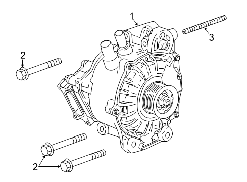 2019 Buick LaCrosse Alternator Alternator Diagram for 24288797
