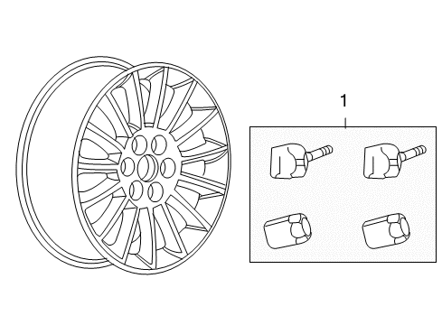 2007 Chrysler Town & Country Tire Pressure Monitoring Sensor-Tire Pressure Diagram for 56053030AC