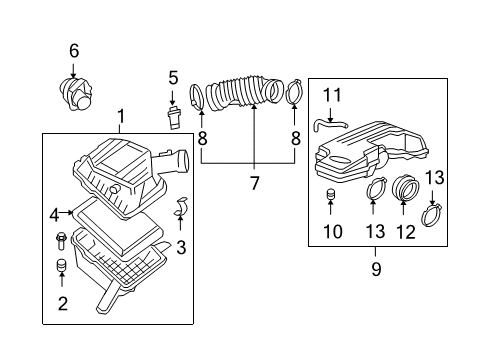 Thumbnail Engine - Air Intake (3.5 & 3.7L) for 2009 Chevrolet Colorado Powertrain Control
