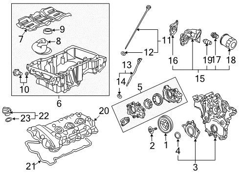 Thumbnail Engine / Transaxle (3.6L) for 2007 Pontiac G6 Filters