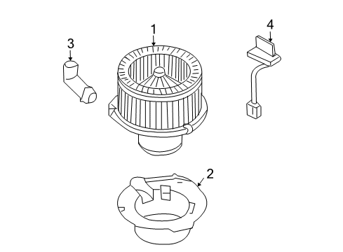 2006 GMC Envoy XL Blower Motor & Fan