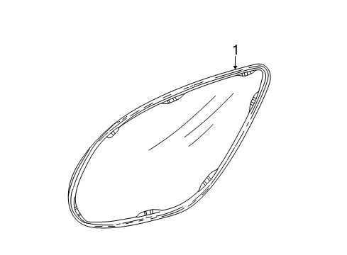 Thumbnail Quarter Panel - Glass (Ford,Wagon) for 2001 Ford Taurus Quarter Panel - Glass & Hardware