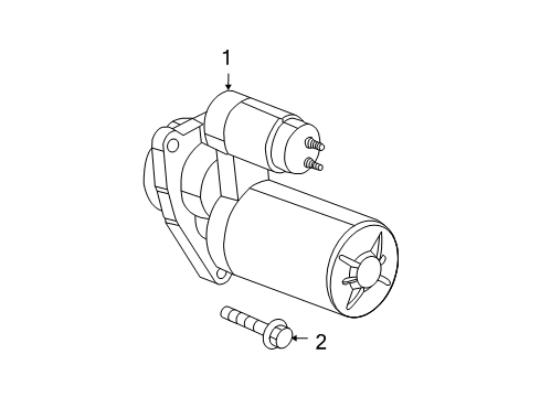 Thumbnail Electrical - Starter (6.6L) for 2013 GMC Savana 3500 Starter, Electrical