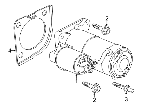 Thumbnail Electrical - Starter (With Diesel) for 2014 Chevrolet Cruze Starter, Electrical