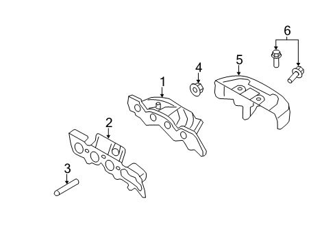 Thumbnail Exhaust System - Manifold (2.5L) for 2010 Ford Fusion Exhaust Manifold