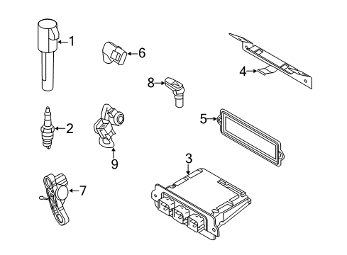 Thumbnail Electrical - Ignition System (2.5L), (Electric/Gas) for 2009 Ford Escape Powertrain Control