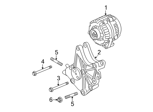 Thumbnail Electrical - Alternator (6.6L Turbocharger Diesel,Without Dual Alternator) for 2008 GMC Sierra 3500 HD Alternator