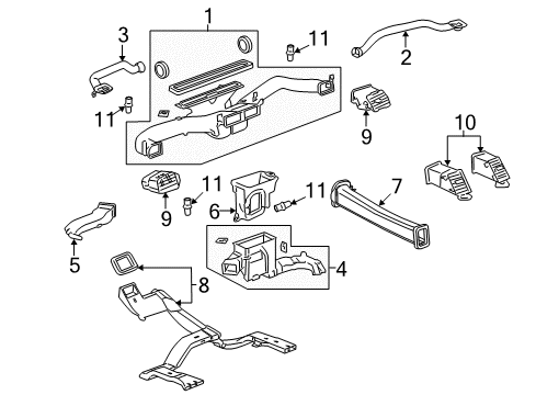 2010 Cadillac Escalade EXT Automatic Temperature Controls