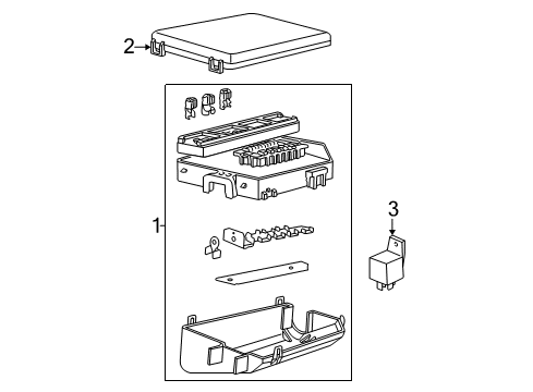 Thumbnail Electrical Components (Fuse Box) for 2004 Mercury Grand Marquis Electrical Components