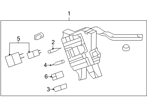 Thumbnail Electrical Components (Junction Block-Instrument Panel) for 2006 Buick Terraza Air Conditioner