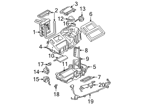 2000 GMC Sonoma Heater Core & Control Valve