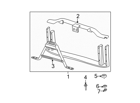 Thumbnail Radiator Support (6.6L Turbo Diesel,8.1L Gas) for 2007 GMC Sierra 3500 HD Radiator Support