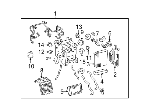 2006 Lexus LS430 HVAC Case