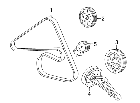 Thumbnail Cooling - Belts & Pulleys (3.0L) for 2007 Mercury Mariner Belts & Pulleys, Maintenance