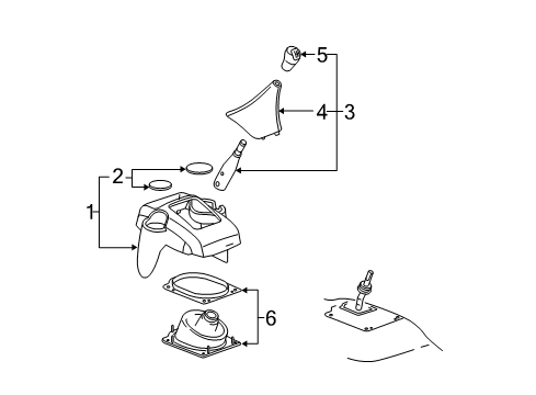 Thumbnail Center Console (Without Armrest) for 2009 Chevrolet Colorado Center Console