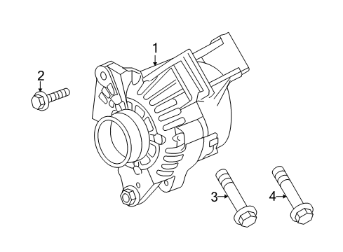 Thumbnail Electrical - Alternator (4.6L) for 2005 Pontiac Bonneville Alternator