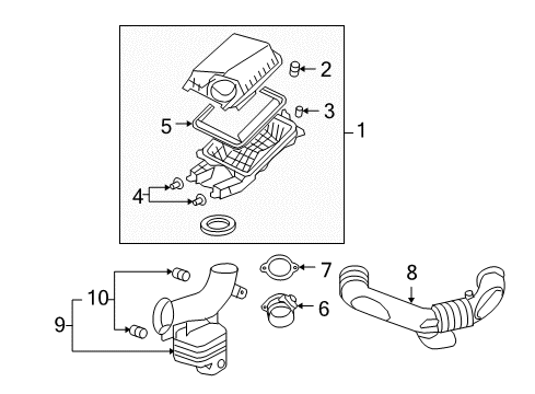 Thumbnail Engine / Transaxle - Air Intake (3.6L) for 2007 Pontiac G6 Filters