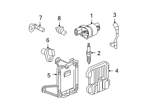 Thumbnail Electrical - Ignition System (5.3L) for 2009 Chevrolet Colorado Powertrain Control