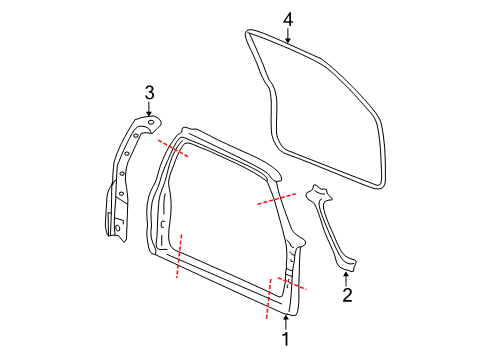 Thumbnail Cab - Uniside (Extended Cab) for 2008 GMC Sierra 2500 HD Uniside