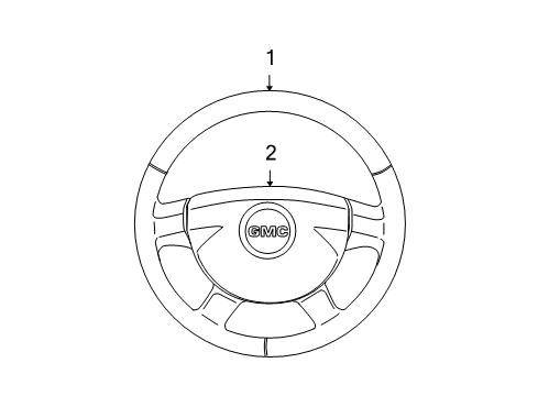 Thumbnail Steering Wheel & Trim for 2008 Chevrolet Colorado Steering Column & Wheel