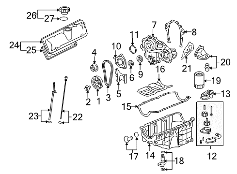 Thumbnail Engine / Transaxle (3.5L) for 2007 Pontiac G6 Filters