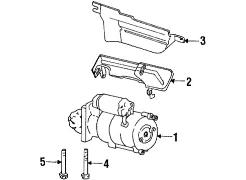 Thumbnail Electrical - Starter (5.7L) for 2000 GMC Yukon Starter, Electrical
