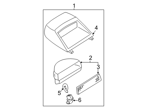 Thumbnail Rear - High Mounted Stop Lamp (Gle & Gxe) for 2002 Nissan Maxima Bulbs