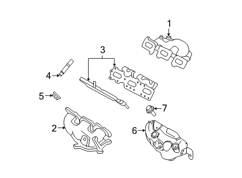 Thumbnail Exhaust System - Manifold (3.5L) for 2010 Ford Fusion Exhaust Manifold
