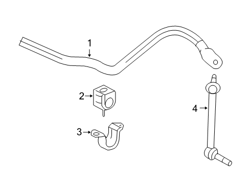 Thumbnail Front Suspension - Stabilizer Bar & Components (4WD) for 2007 Chevrolet Colorado Stabilizer Bar & Components - Front