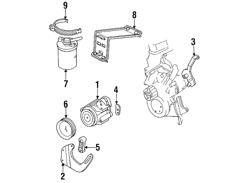 1992 Dodge D250 A.I.R. System CNSTR Pkg-Vapor Diagram for 4723550