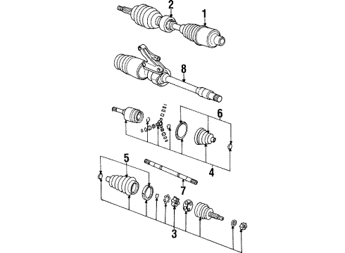 GM 21013353 Front Wheel Drive Shaft Assembly