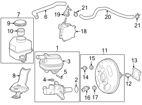 2023 Lexus RX350 Dash Panel Components CONNECTOR, VACUUM PU Diagram for 29612-25010
