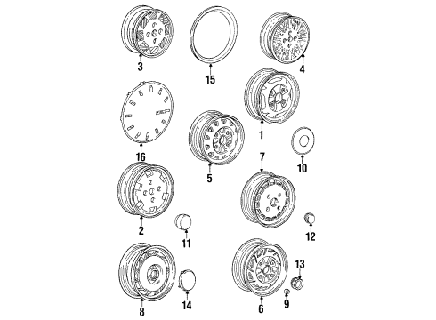 Mopar MB579495 Wheel Center Cap