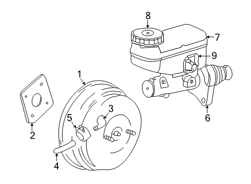 2004 Dodge Stratus Dash Panel Components ASPIRATOR-Brake Booster Vacuum Diagram for 4764901AD