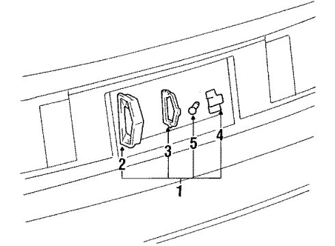 Toyota 81270-14240 Lamp Assy, License Plate