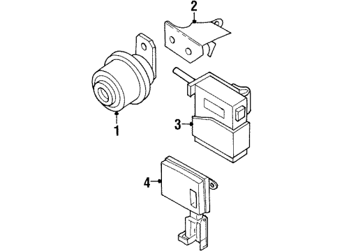 Acura 8-97167-991-1 Unit, Alarm Control & Relay