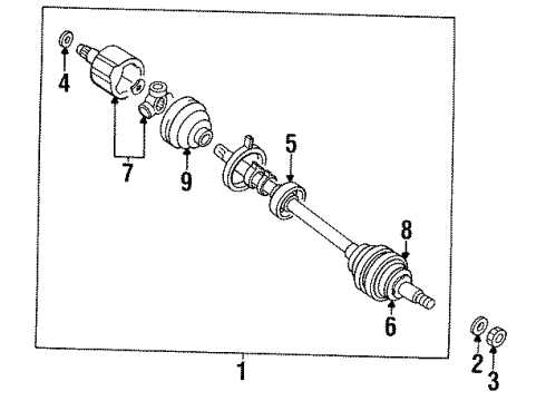 Mopar MB526907 Boot Front Axle Joint