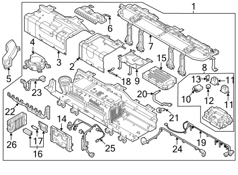 2023 Kia Niro Battery Fuse(150A) Diagram for 1879001318