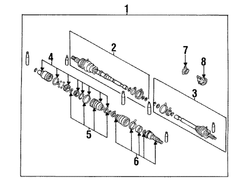 Nissan 39205-65A26 Repair Kt DRIVESHAFT LH