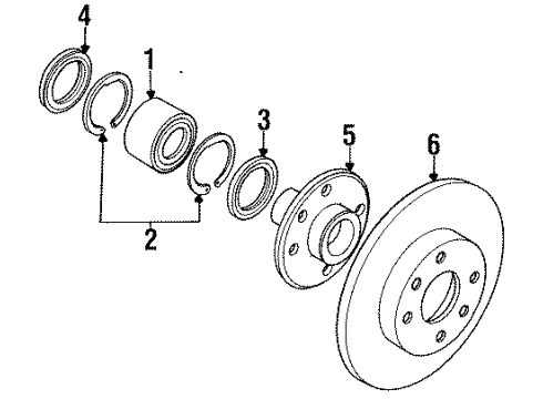 GM 94133686 Seal Kit, Front Brake Caliper