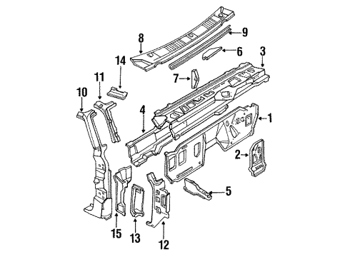 Ford EOTZ-1002524-A Upper Reinforcement